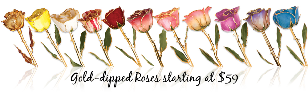 Shop Gold Dipped Roses